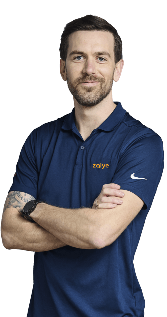 Jeppe Graversen, grundlægger af Zalye, i Zalye-polo
